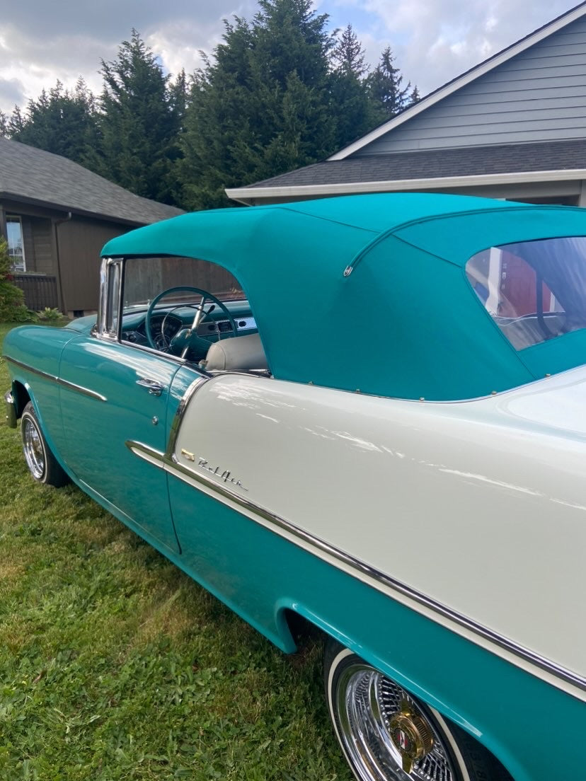 1955 Bel Air- Persian Green Canvas w/ Simulated Glass Look