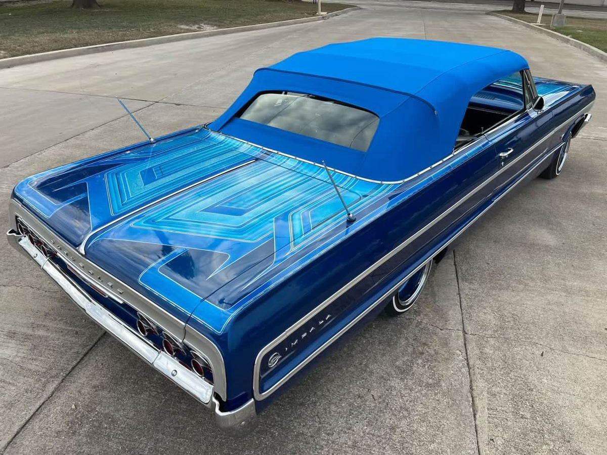 1964 Impala- Pacific Blue Canvas w/ Full-Size Glass Window