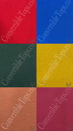 Convertible top material color samples