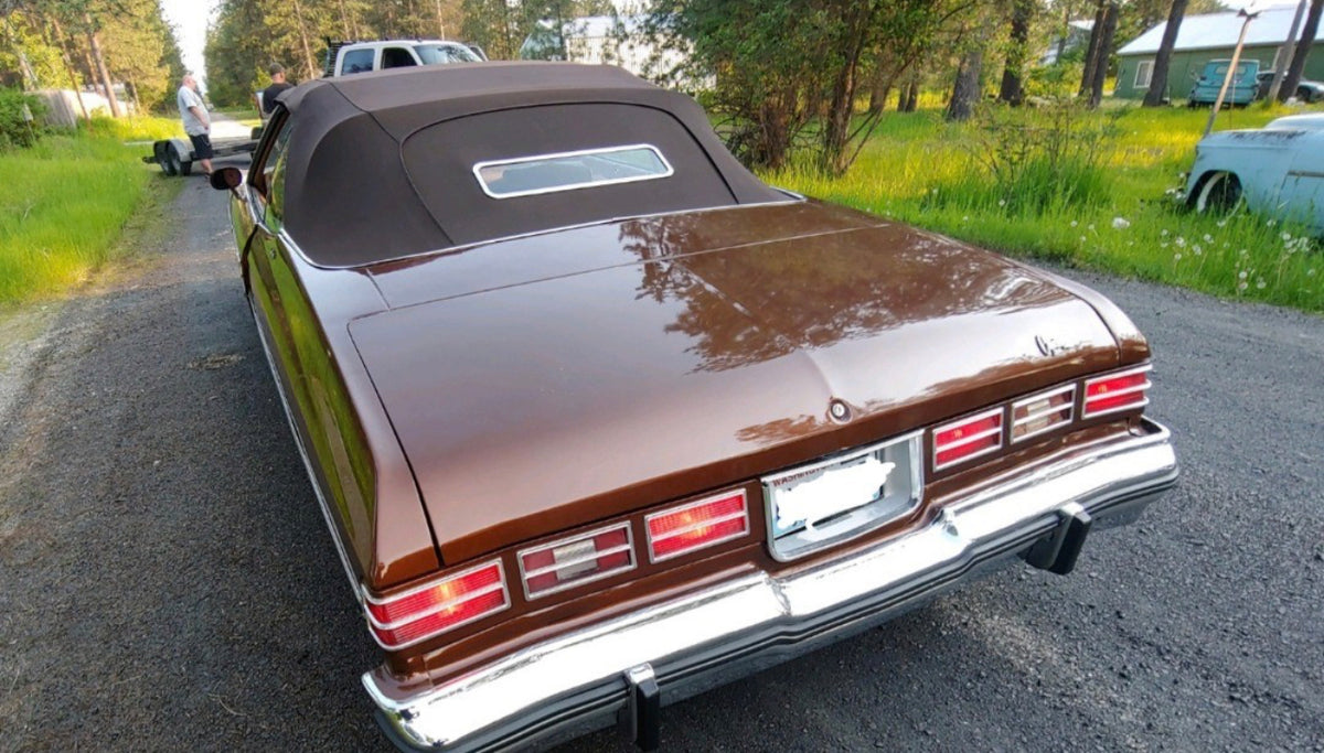 1975 Impala- Brown Canvas w/ Gangster Window