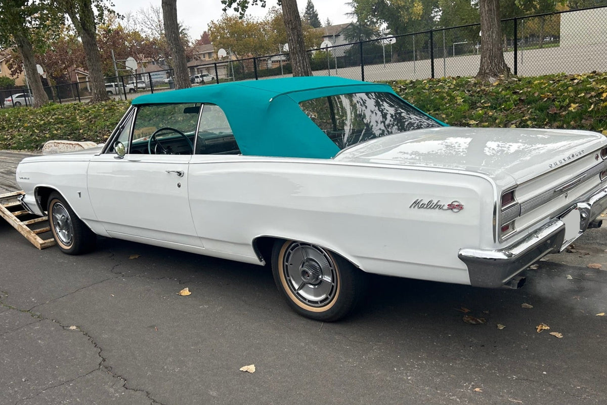 Malibu- Persian Green Canvas w/ Standard Plastic Window