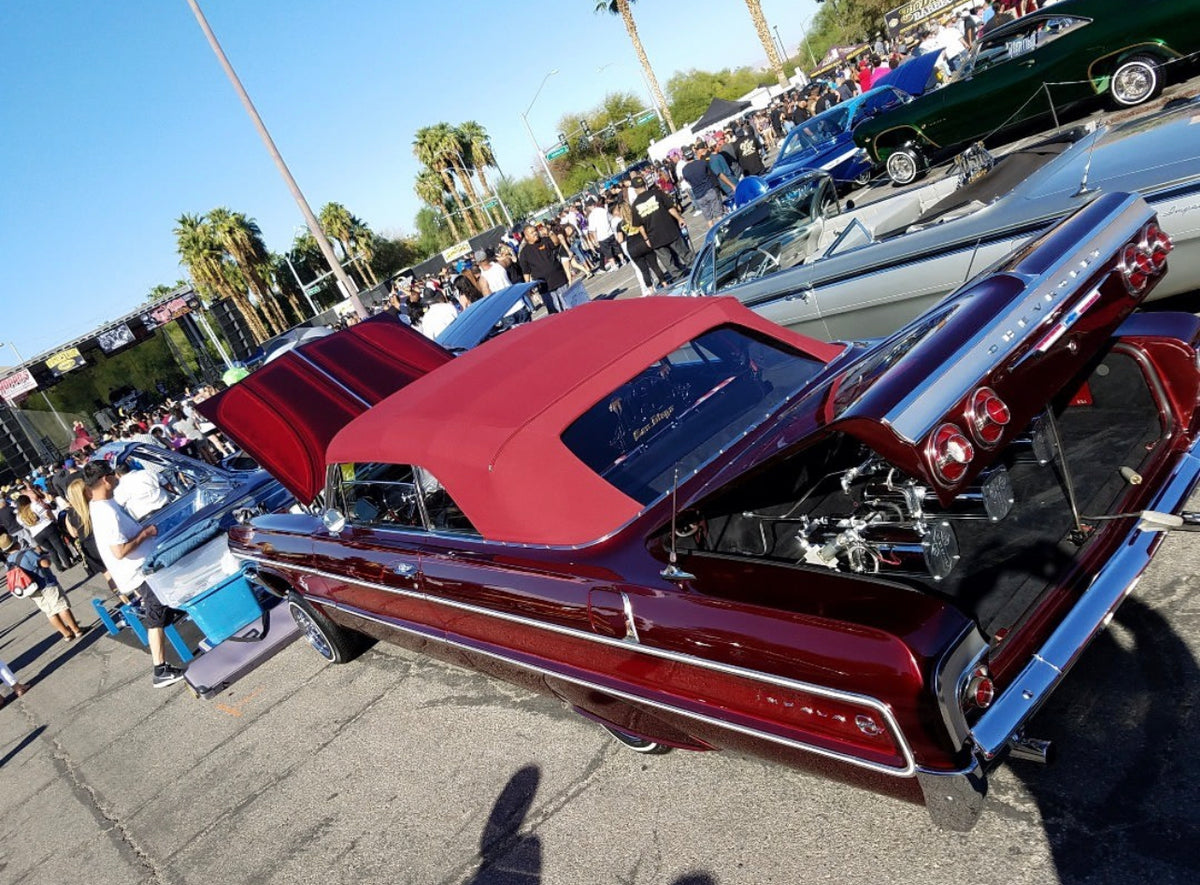 1964 Impala- Burgundy Canvas w/ Standard Plastic Window