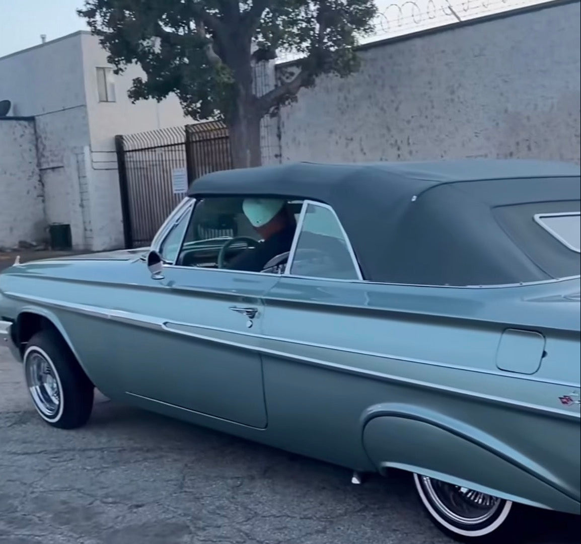 Impala- Slate Aqua German Canvas w/ Gangster Window