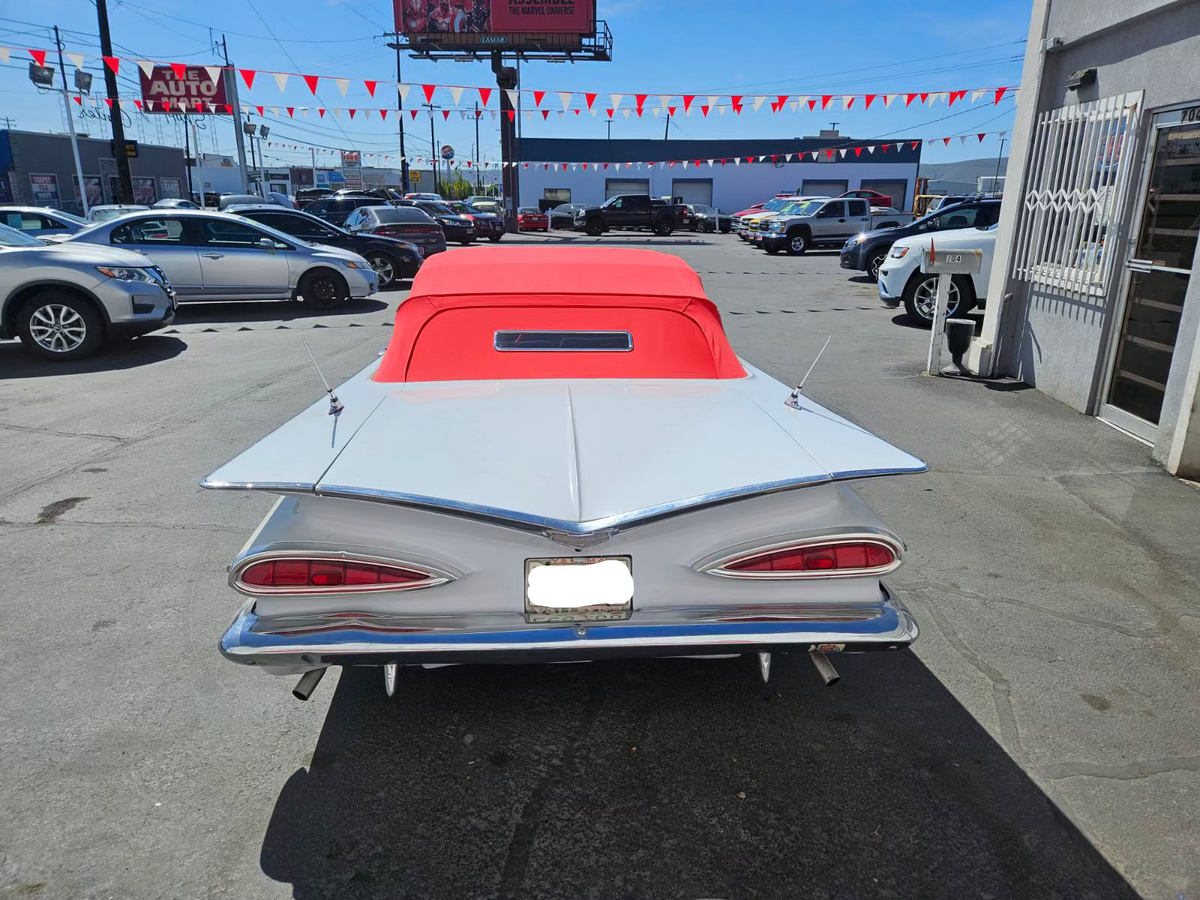 1959 Impala- Red Canvas w/ 24x.5." Gangster Window